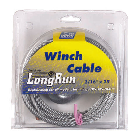 Tie Down Engineering Galvanized Steel 3/16 in. D X 25 ft. L Aircraft Cable