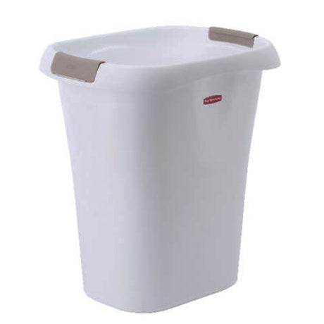 Rubbermaid 5.25 gal White Polypropylene Open Top Wastebasket, Pack of 6