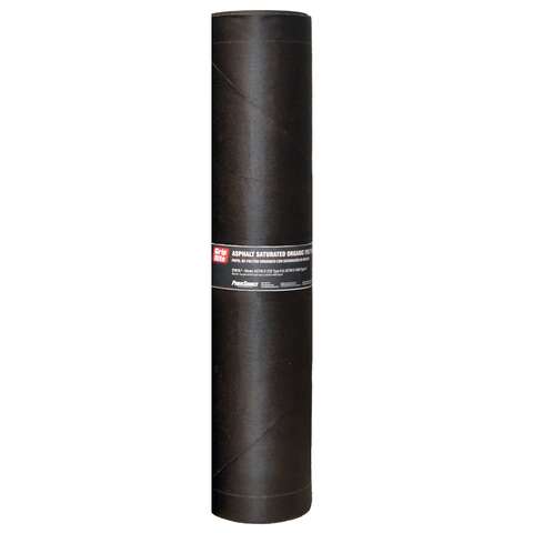 Grip-Rite 3 ft. W X 72 ft. L Asphalt Smooth Saturated Organic Felt Paper 30 lb Black