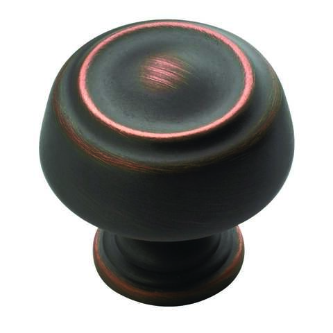 Amerock Kane & Crosley Collection Round Cabinet Knob 1-1/4 in. D 1-1/4 in. Oil Rubbed Bronze 1 pk