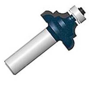 Bosch 85604MC Router Bit, 1-3/8 in Dia Cutter, 2-1/4 in OAL, 1/4 in Dia Shank, 1-Cutter, Steel