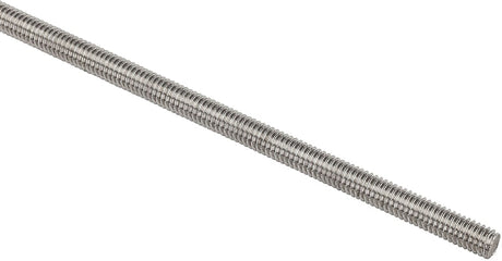 Stanley Hardware N218-271 Threaded Rod, 1/4-28 Thread, 36 in L, Steel, Zinc, UNF Thread