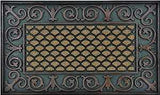Simple Spaces DM-183002 Door Mat, 30 in L, 18 in W, Walnut Elegant Aesthetic Pattern, Walnut Surface, Chocolate