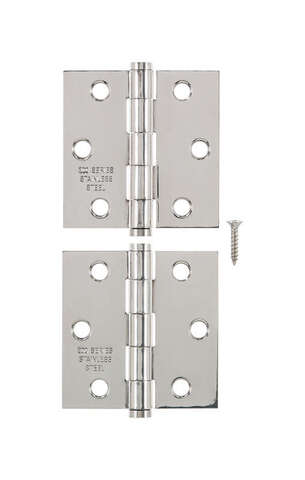 Ace 2-1/2 in. L Stainless Steel Narrow Hinge 2 pk