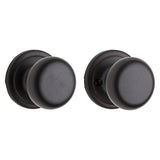Kwikset Signature Series 720H 11PRCAL/RCSBX Passage Knob, Hancock, Mushroom, Zinc, 2-1/4 in Strike