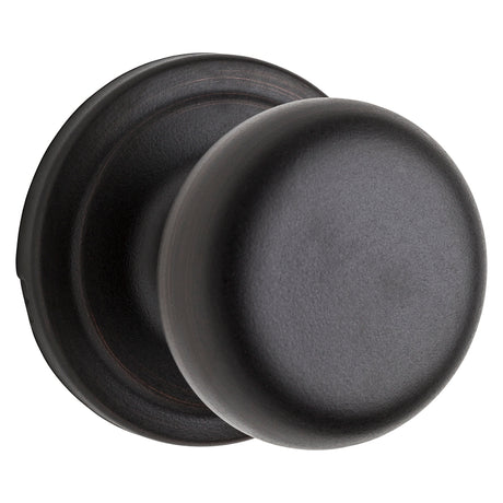 Kwikset Signature Series 720H 11PRCAL/RCSBX Passage Knob, Hancock, Mushroom, Zinc, 2-1/4 in Strike