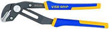 Irwin 4935096 Groove Lock Plier, 10 in OAL, 2-1/4 in Jaw Opening, Blue/Yellow Handle, Cushion-Grip Handle