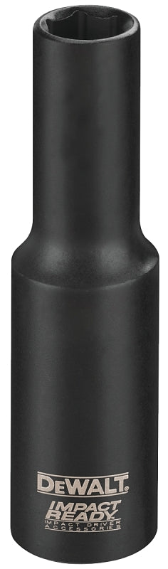 DeWALT IMPACT READY DW2292 Impact Socket, 7/8 in Socket, 3/8 in Drive, Square Drive, 6-Point, Steel, Black Oxide