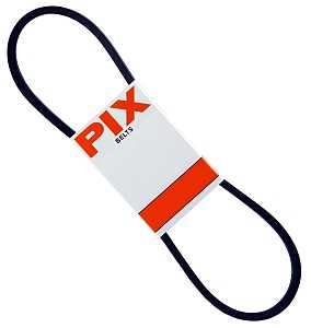 PIX 3L250 FHP V-Belt, 25 in Outside Circumference, 3L, 3/8 in W, 7/32 in Thick, Black