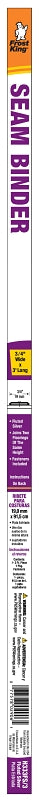 Frost King H333FS/3 Seam Binder, 3 ft L, 3/4 in W, Fluted Surface, Aluminum, Satin