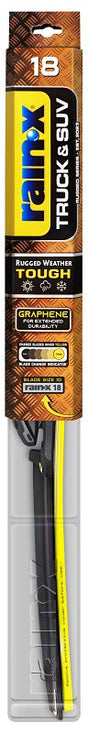 Rain-X Truck & SUV 870218 Wiper Blade, Beam Blade, 18 in L Blade, Synthetic Rubber