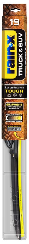 Rain-X Truck & SUV 870219 Wiper Blade, Beam Blade, 19 in L Blade, Synthetic Rubber
