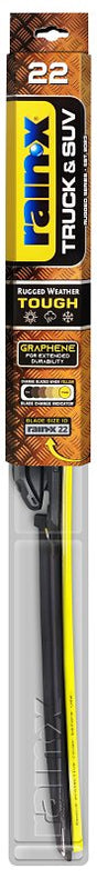Rain-X Truck & SUV 870222 Wiper Blade, Beam Blade, 22 in L Blade, Synthetic Rubber