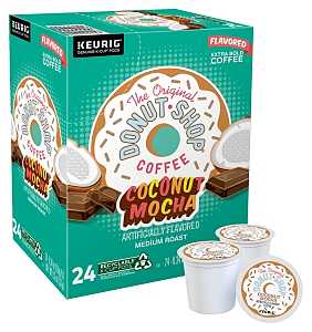 Keurig 5000330073 K-Cup Pod, Coconut Mocha, Medium Roast, 12 oz Box, Pack of 4