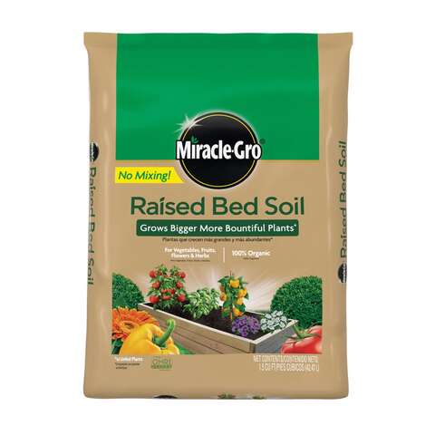 Miracle-Gro Organic All Purpose Raised Bed Soil 1.5 cu ft