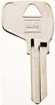 Hy-Ko 11010MD17 Key Blank, Brass, Nickel, For: Master Cabinet, House Locks and Padlocks, MD17 Key Number, Pack of 10