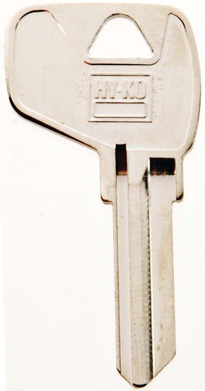 Hy-Ko 11010MD17 Key Blank, Brass, Nickel, For: Master Cabinet, House Locks and Padlocks, MD17 Key Number, Pack of 10