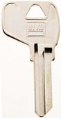 Hy-Ko 11010MD17 Key Blank, Brass, Nickel, For: Master Cabinet, House Locks and Padlocks, MD17 Key Number, Pack of 10