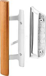 Prime-Line C 1204 Door Pull Set, 2-1/8 in W, 1-13/16 in D, Wood, Painted