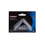 ProSource CB-G02-C4PS Corner Brace, 2 in L, 2 in W, 5/8 in H, Galvanized Steel, Galvanized, 1.8 mm Thick Material
