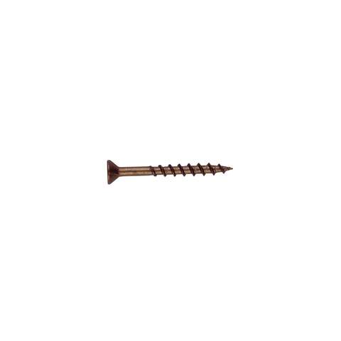 Grip-Rite No. 8 X 3 in. L Phillips Zinc-Plated Coarse Wood Screws 75 pk, Pack of 12