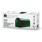 Gibraltar Mailboxes Elite Series E1100G00 Mailbox, 800 cu-in Capacity, Galvanized Steel, Powder-Coated, 6.9 in W, Green