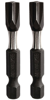 Milwaukee 48-32-4443 Power Bit, #2, #1 Drive, ECX Drive, 1/4 in Shank, Hex Shank, 2 in L, Carbon Steel