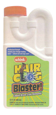 Whink Hair Clog Blaster! Gel Clog Remover 32 oz, Pack of 6