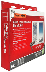 Frost King V76H Indoor Shrink Patio Door Kit, 84 in W, 110 in L, Plastic