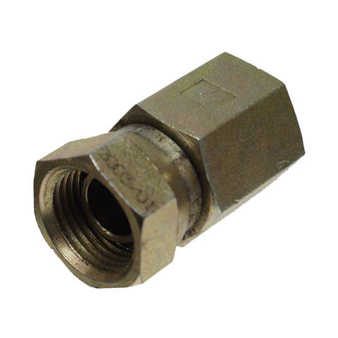 Apache Steel 1/4 in. D X 1/4 in. D Hydraulic Adapter 1 pk