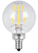 Feit Electric BPG1640/927CA/FIL/2 LED Lamp, Globe, 350 Lumens, 3.8 W, G16-1/2 Lamp, 40 W Equivalent, E12 Lamp Base