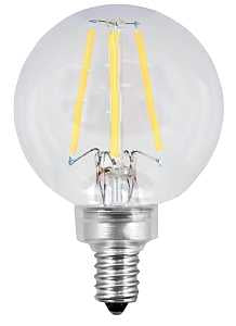 Feit Electric BPG1660/927CA/FIL/2 LED Lamp, Globe, 500 Lumens, 5.5 W, G16-1/2 Lamp, 60 W Equivalent, E12 Lamp Base