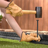 Rubberific RBFE4BK40 Brickface Landscape Edging, 48 in L, L, Rubber, Black