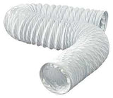 Dundas Jafine FD420ZW Flexible Duct, 4 in OD, 20 ft L, Vinyl