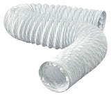 Dundas Jafine FD420ZW Flexible Duct, 4 in OD, 20 ft L, Vinyl