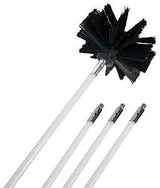 Dundas Jafine PCPBZW Duct Brush, 4 in Dia Brush, Nylon Handle