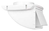 DUNDAS JAFINE SDV4WXZW4 Dryer Vent Cap, 4 in Duct, Plastic, White