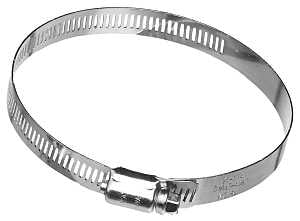 Dundas Jafine MC3ZW Worm Gear Clamp, Clamping Range: 3 in, Galvanized Steel