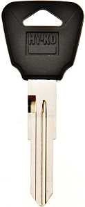 Hy-Ko 12005HD96 Automotive Key Blank, Brass/Plastic, Nickel, For: Honda Vehicle Locks, HD96 Key Number, Pack of 5