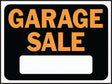 Hy-Ko Hy-Glo Series 3023 Identification Sign, Garage Sale, Fluorescent Orange Legend, Plastic, Pack of 10