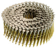 Senco EL19AGBH Nail, 1-3/4 in L, 304 Stainless Steel, Sencote, Full Round Head, Ring Shank