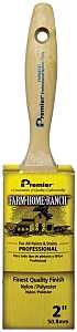 Premier FHR00131 Paint Brush, 2 in W, Flat Varnish Brush, 2-3/4 in L Bristle, Nylon/Polyester Bristle