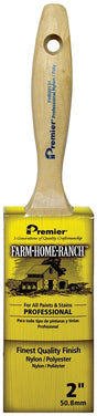 Premier FHR00131 Paint Brush, 2 in W, Flat Varnish Brush, 2-3/4 in L Bristle, Nylon/Polyester Bristle