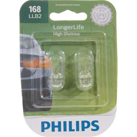 Philips Incandescent Courtesy/Glove/License/Trunk Miniature Automotive Bulb 168LLB2