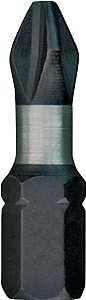 Milwaukee 48-32-4412 Insert Bit, #2 Drive, Phillips Drive, 1/4 in Shank, Hex Shank, 1 in L, Steel
