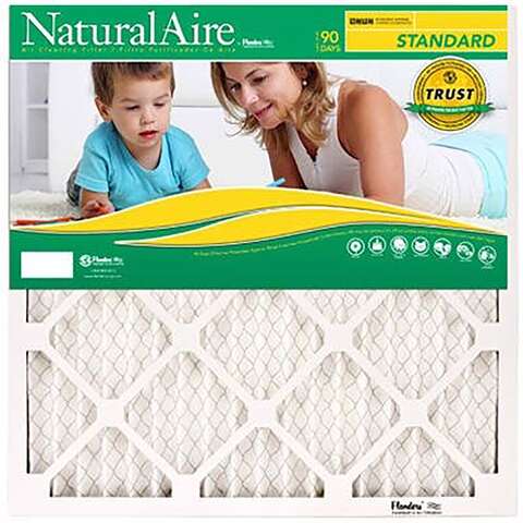 NaturalAire 14 in. W X 36 in. H X 1 in. D Synthetic 8 MERV Pleated Air Filter 1 pk, Pack of 12