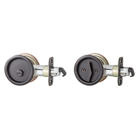 Kwikset 335 11P Privacy Door Pull, Venetian Bronze, 2-3/8 in Backset