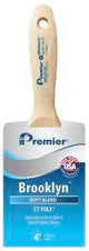 Premier Brooklyn 17315 Paint Brush, 4 in W, Beavertail Varnish Wall Brush, 3-1/4 in L Bristle, Polyester Bristle