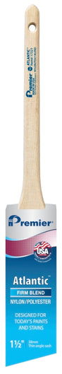 Premier Atlantic 17321 Paint Brush, 1-1/2 in W, 2-3/16 in L Bristle, Nylon/Polyester Bristle