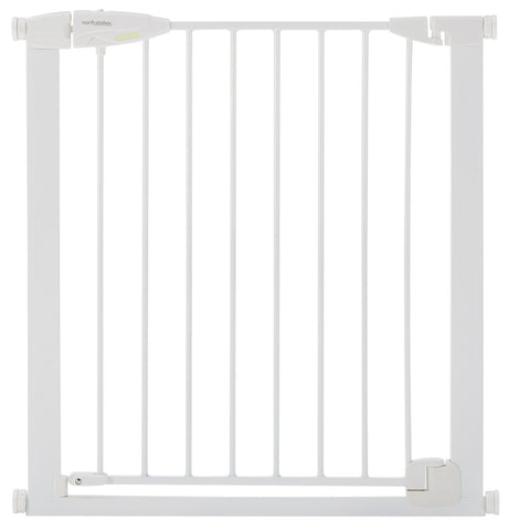 North States 5335 Auto-Close Gate, Metal, White, 30 in H Dimensions